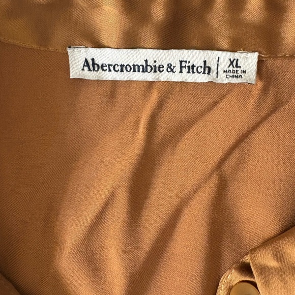 Abercrombie & Fitch Copper Satin Blouse - Picture 3 of 5